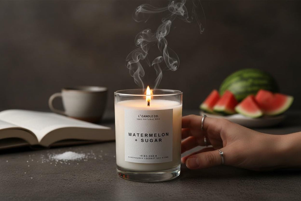 Watermelon + Sugar • 10 oz Hand Poured Coconut Soy Wax
