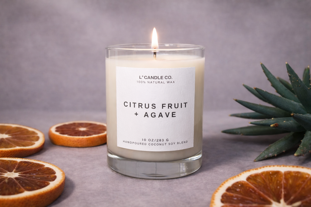 Citrus Fruit + Agave • 10 oz Hand Poured Coconut Soy Wax